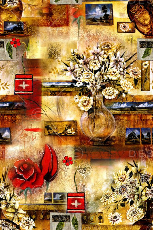 抽象印花华亿平台图片