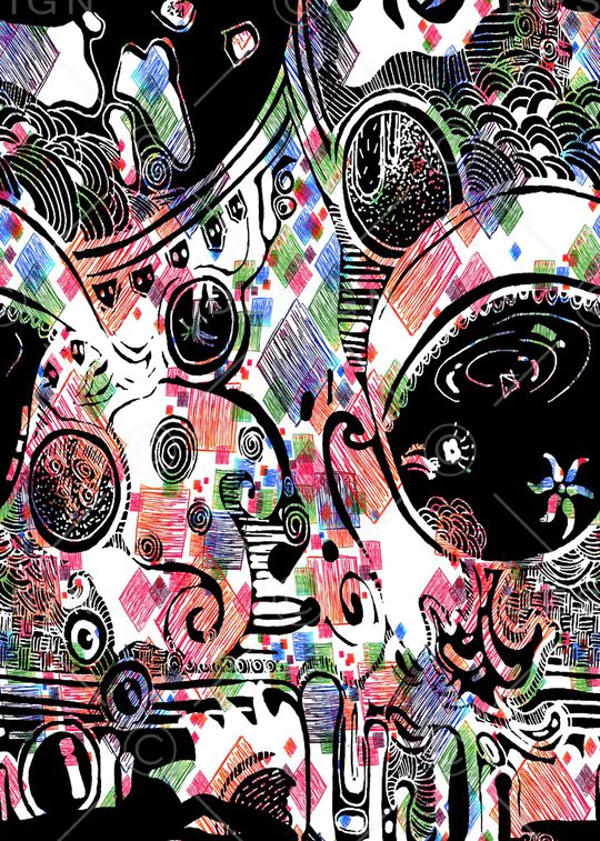 几何印花华亿平台图片