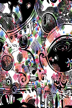 几何印花华亿平台图片