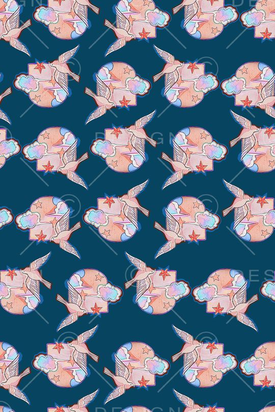 手绘印花华亿平台图片