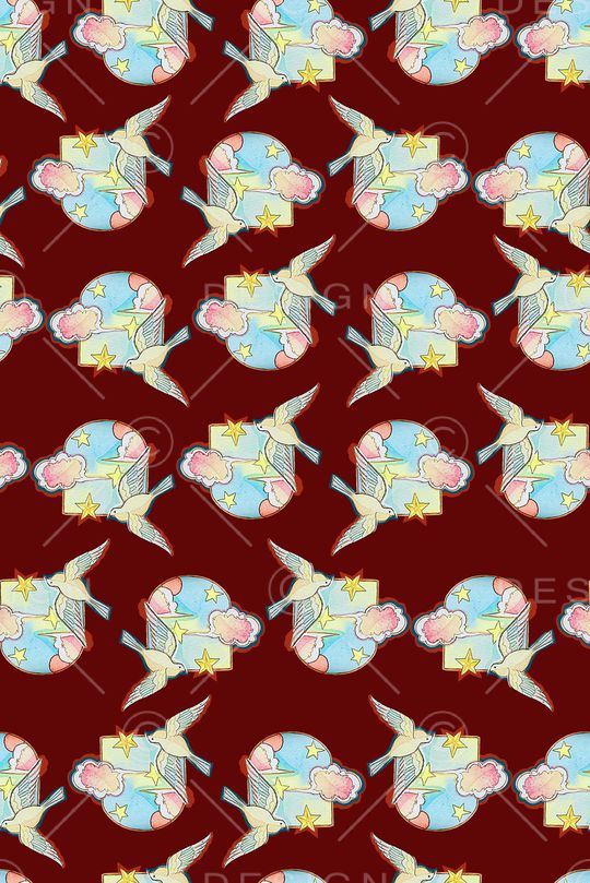 手绘印花华亿平台图片