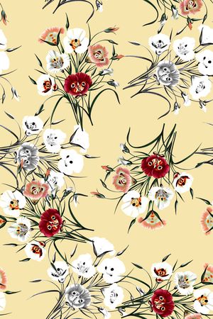 花卉印花华亿平台图片