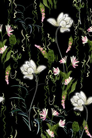 荷花印花华亿平台图片