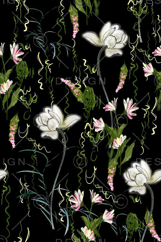 荷花印花华亿平台图片