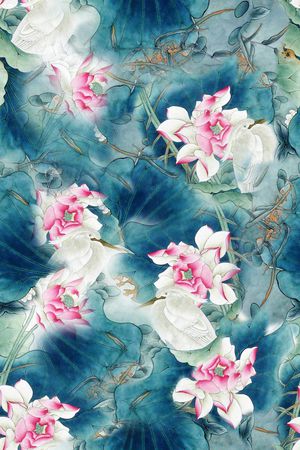 花朵印花华亿平台图片