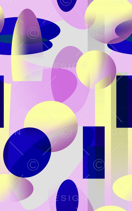 几何图案印花华亿平台图片