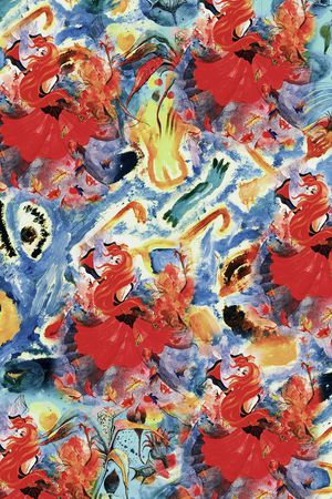 小姑娘印花华亿平台图片