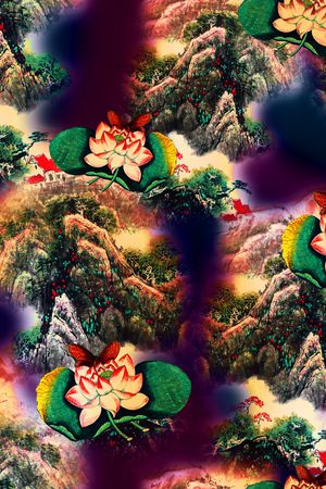 香云纱印花华亿平台图片