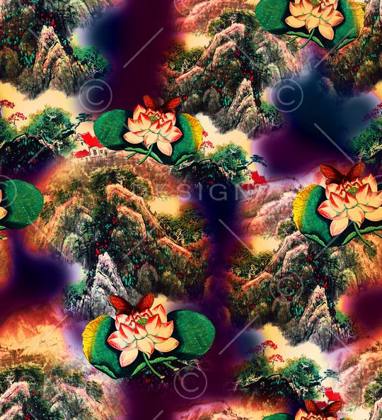 香云纱印花华亿平台图片