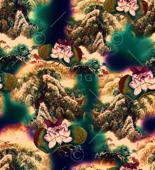 香云纱印花华亿平台图片