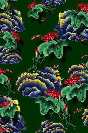 中国风印花华亿平台图片