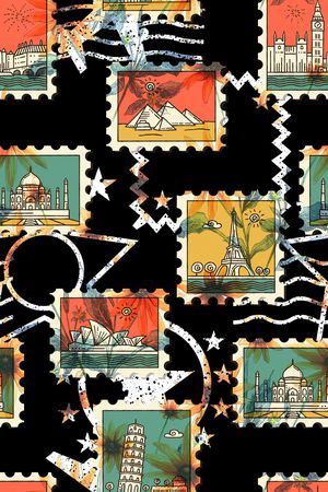 拼贴印花华亿平台图片