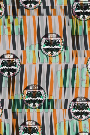 英文字母印花华亿平台图片