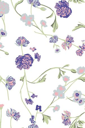 罂粟花印花华亿平台图片