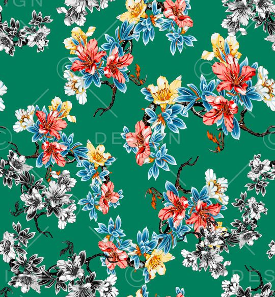 植物印花华亿平台图片