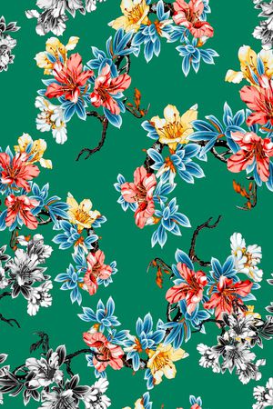 植物印花华亿平台图片