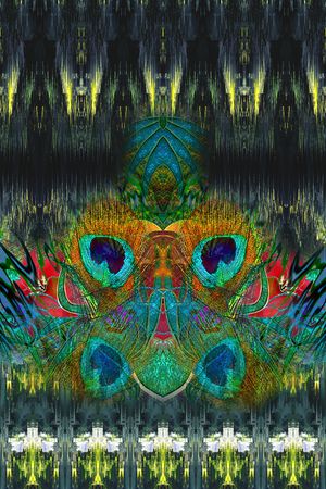 孔雀印花华亿平台图片