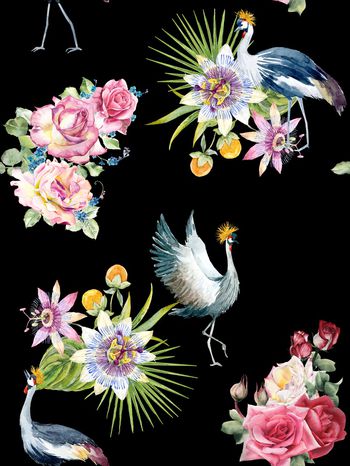 玉兰花印花华亿平台图片