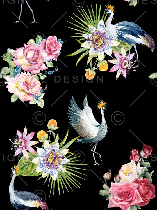 玉兰花印花华亿平台图片