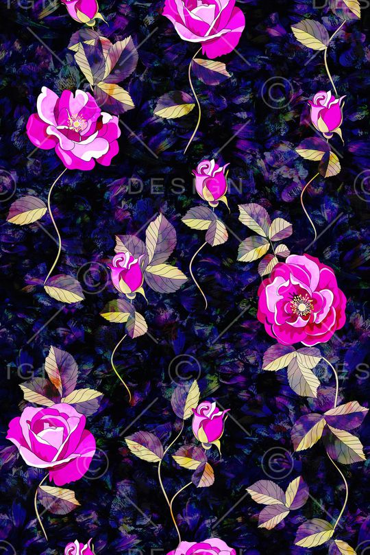 花卉印花华亿平台图片