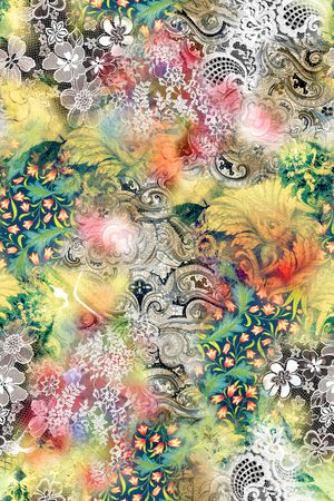 抽象印花华亿平台图片