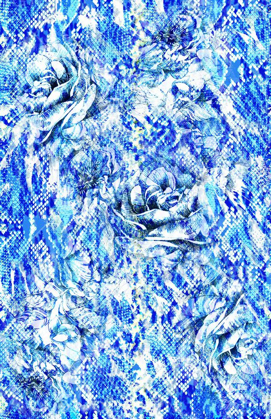 蛇纹印花华亿平台图片