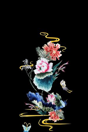 刺绣印花华亿平台图片