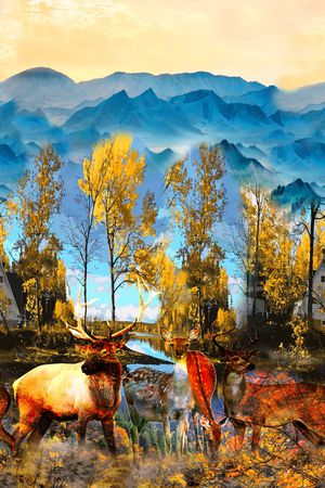 风景印花华亿平台图片