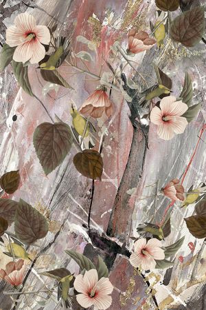 花卉印花华亿平台图片