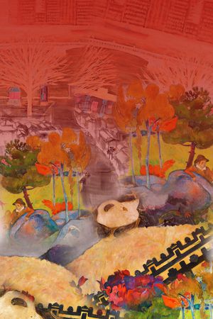 油画风印花华亿平台图片