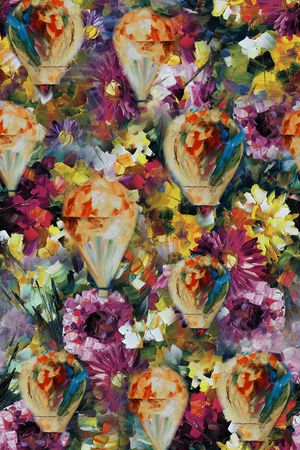 抽象印花华亿平台图片