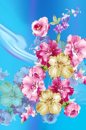 花朵印花华亿平台图片