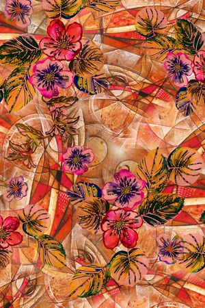 花朵印花华亿平台图片