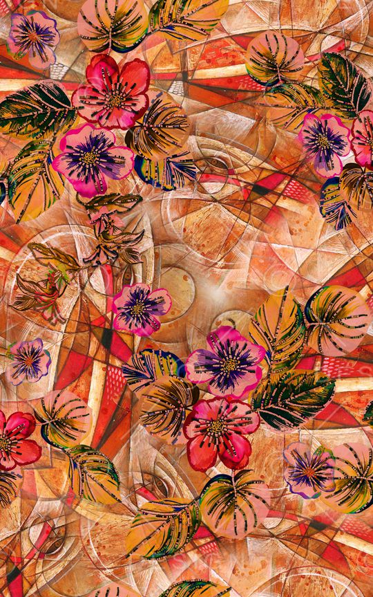 花朵印花华亿平台图片