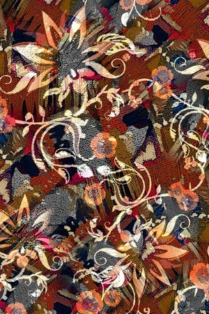 油画风印花华亿平台图片