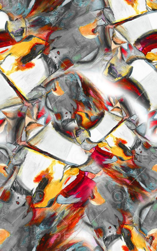 油画风印花华亿平台图片