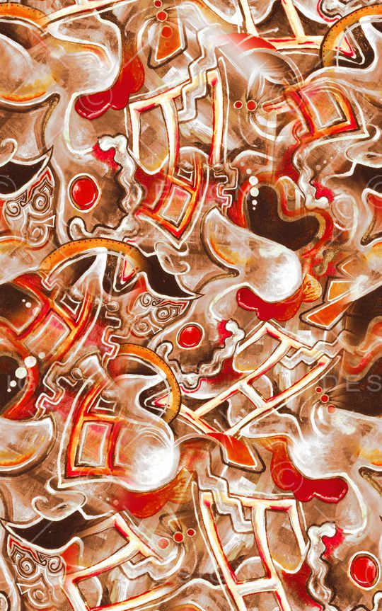 油画风印花华亿平台图片