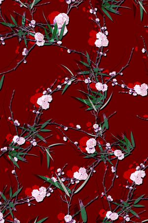 中国风印花华亿平台图片