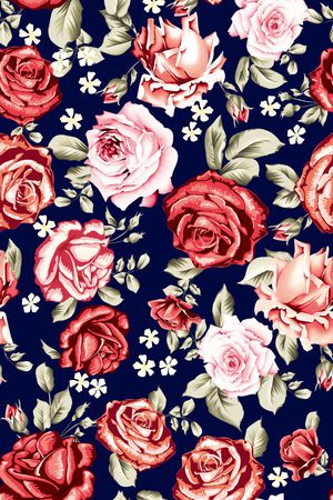 玫瑰印花华亿平台图片