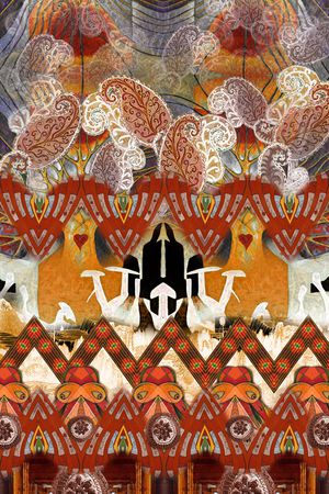 波西米亚印花华亿平台图片