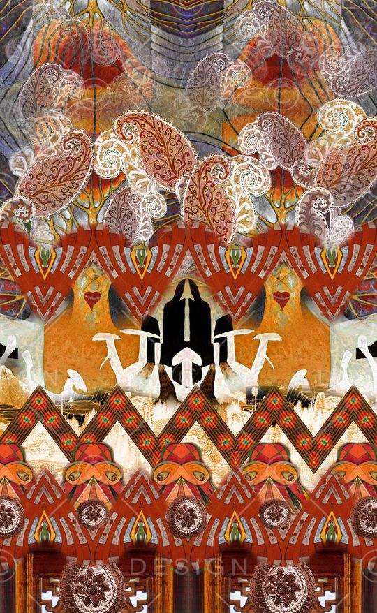 波西米亚印花华亿平台图片