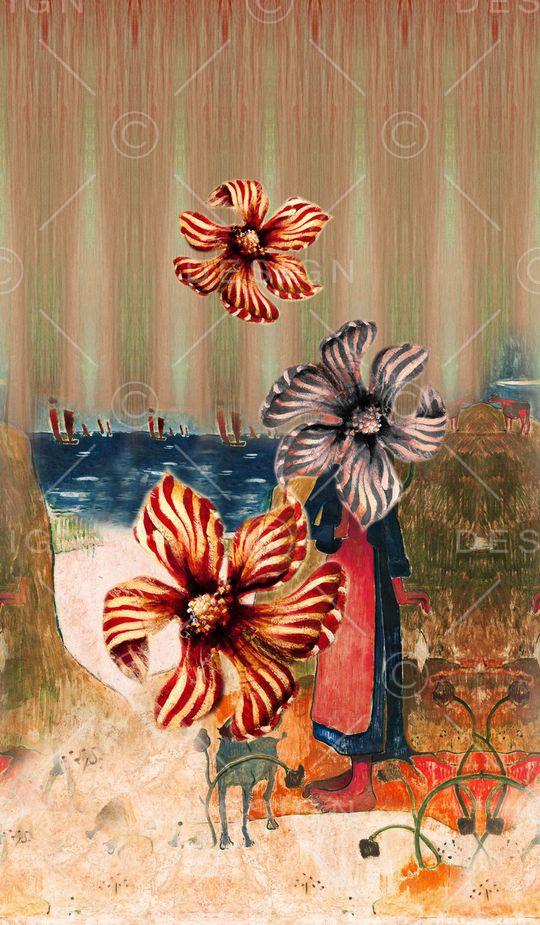 波西米亚印花华亿平台图片