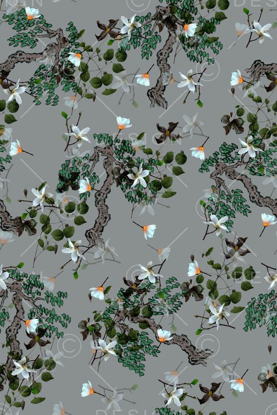 植物花卉印花华亿平台图片