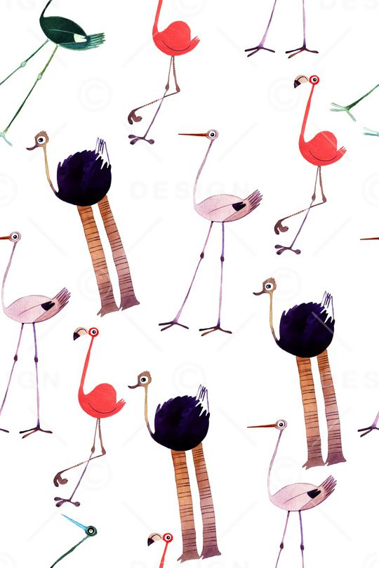 火烈鸟印花华亿平台图片