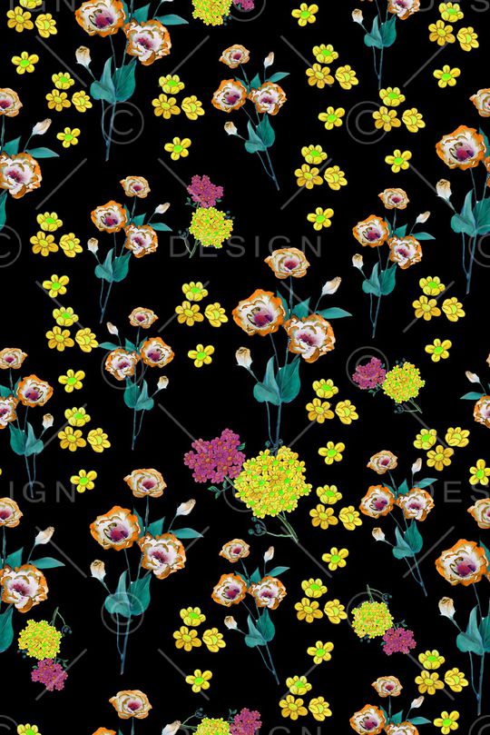 小碎花印花华亿平台图片