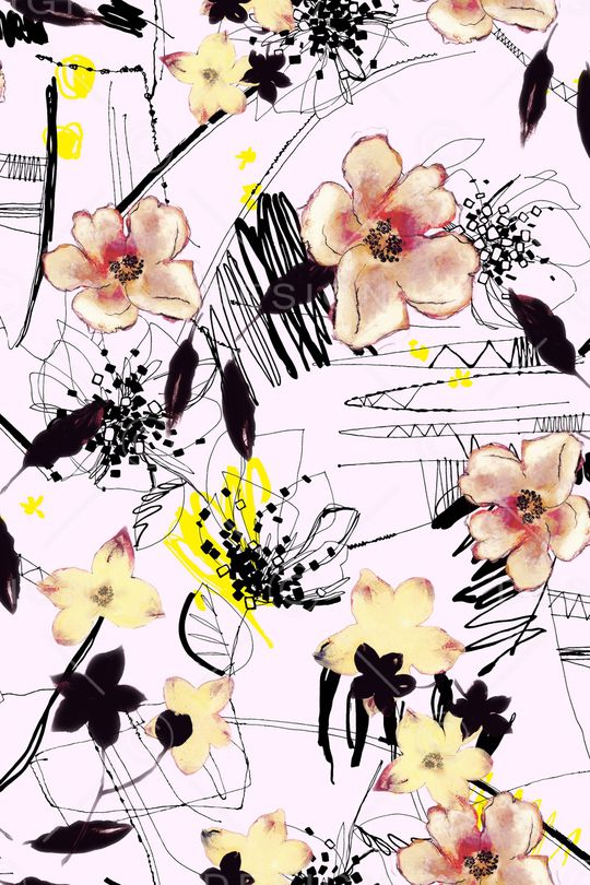 手绘印花华亿平台图片