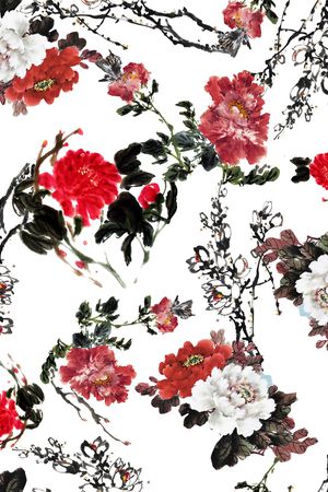 手绘印花华亿平台图片