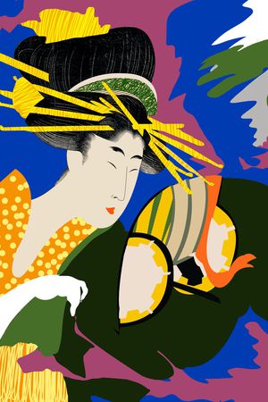 东瀛风印花华亿平台图片