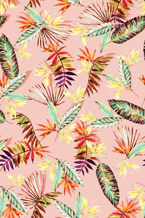 天堂鸟花印花华亿平台图片