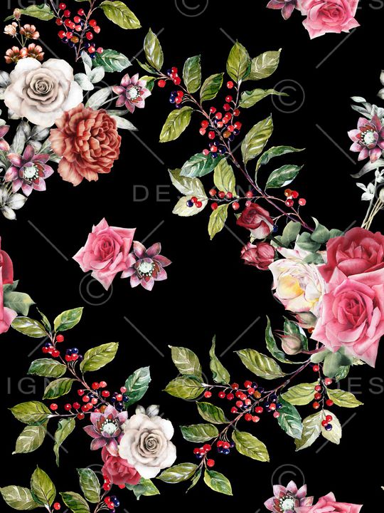 玉兰花印花华亿平台图片